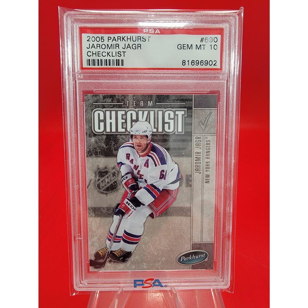 Jaromir Jagr NEW YORK RANGERS 2005-06 Parkhurst #690 Upper Deck Captains PSA 10
